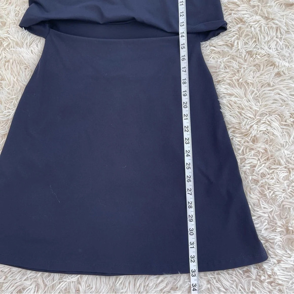 Susana Monaco Knot Front Dress mini short sleeve cut out navy blue size M - Picture 5 of 13